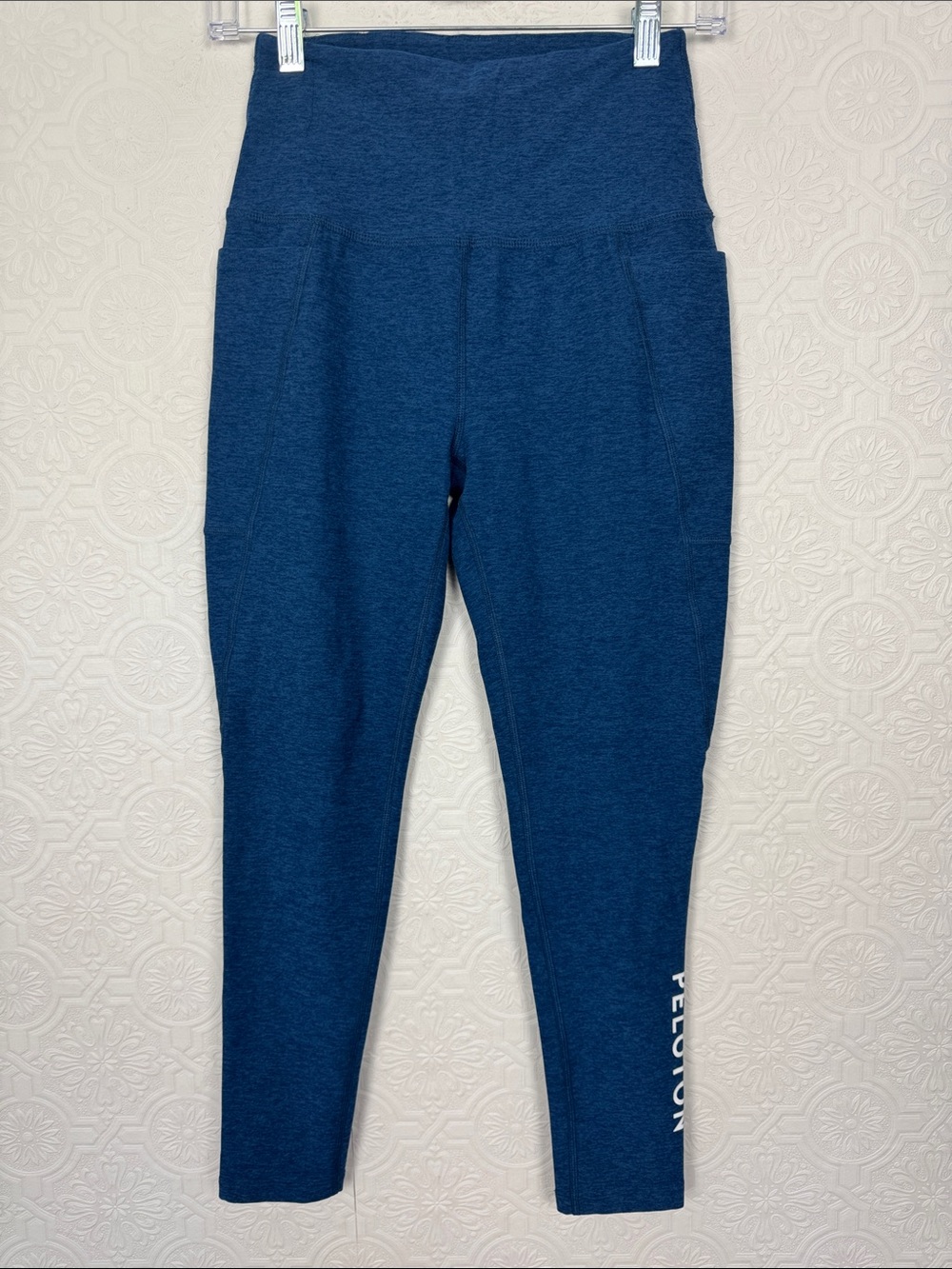 Beyond Yoga x Peloton Space Dye Heather Blue High‎ Rise Leggings Yoga Pants